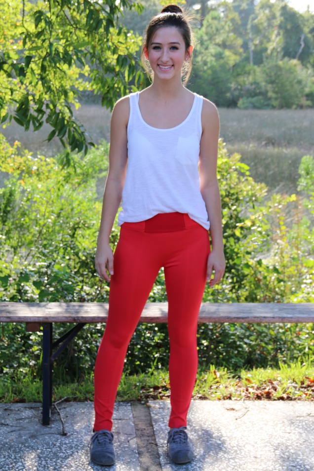 Wild Souls Bardot Pixie Pants Trousers in Coral Red